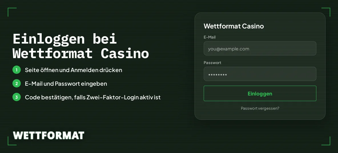 Richte Konto dreischrittig ein