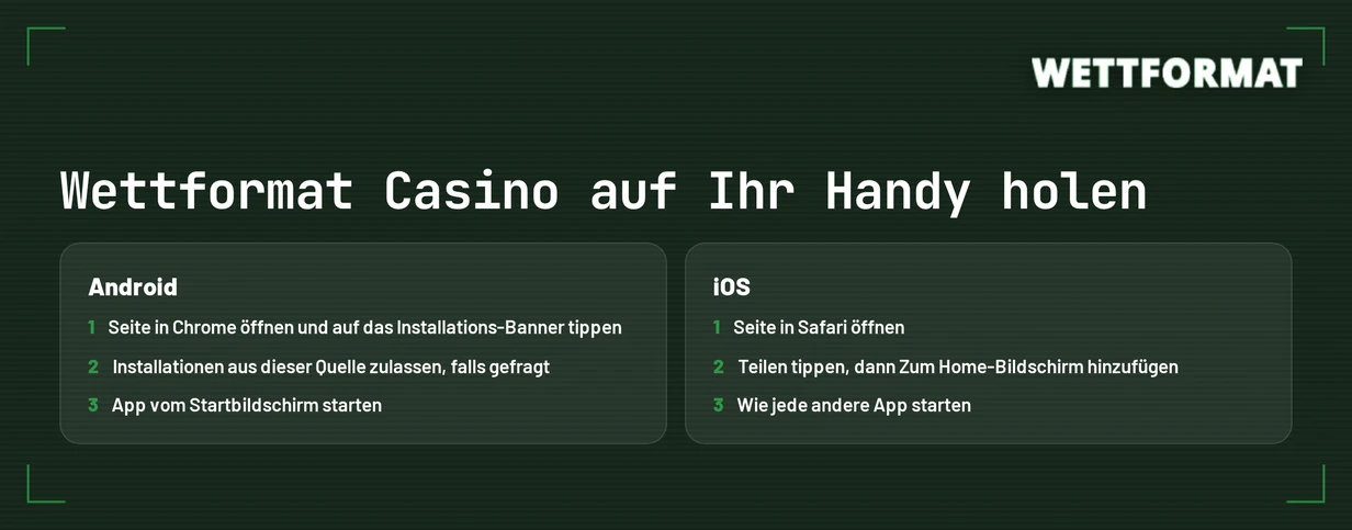 App mobil abrufen